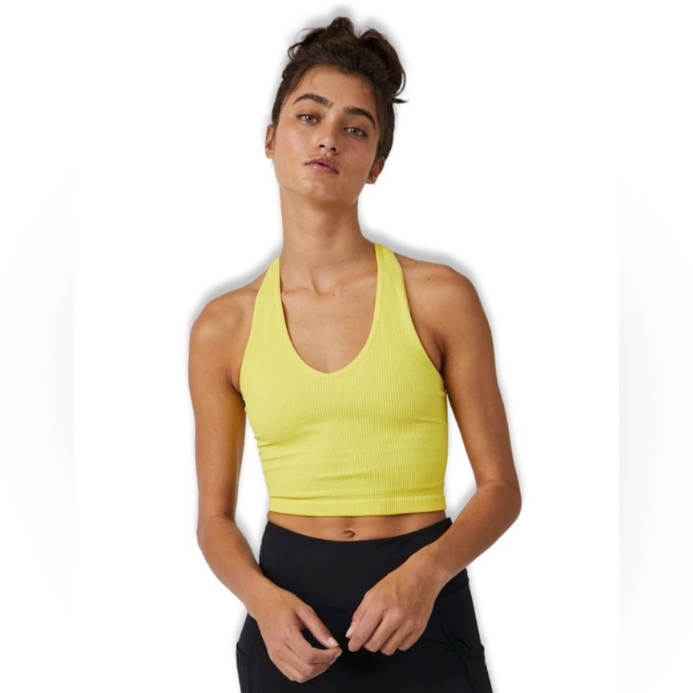 Free People movement free throw cropped tank top. Size xs